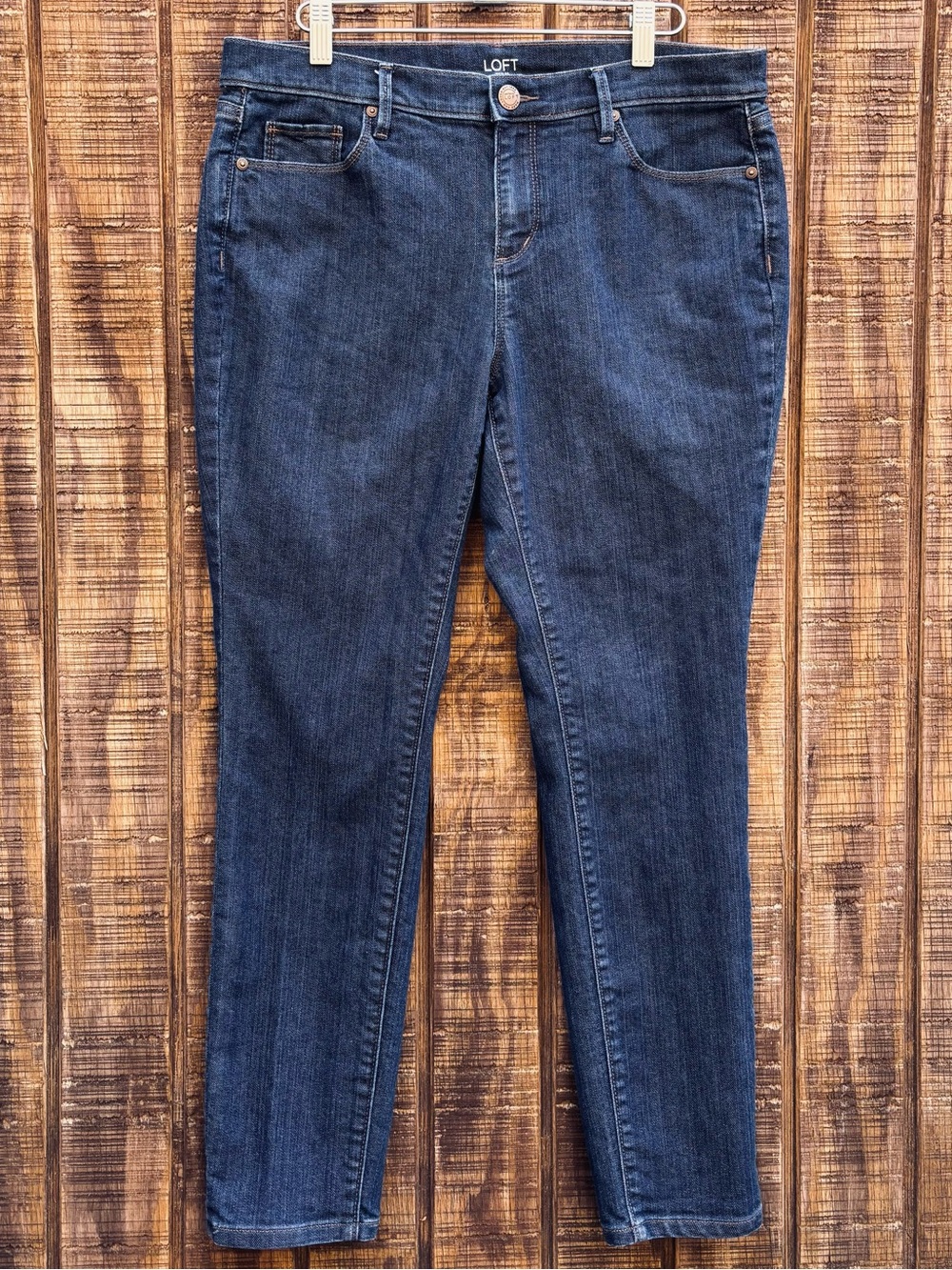 LOFT Modern Skinny Dark Wash Jeans